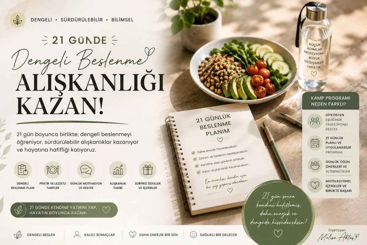 21 Günlük Dengeli Beslenme Kampı
